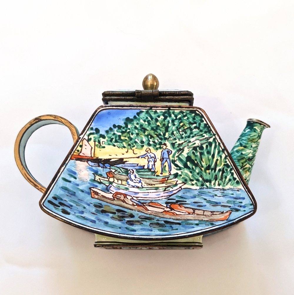 Vintage Collectable Kelvin Chen Signed & Numbered Van Gogh Teapot